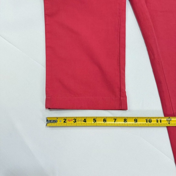 Tommy Bahama Chino Pants‎ Mens 36x30 Red Pima Cotton Straight Leg Twill Slacks - Picture 8 of 10